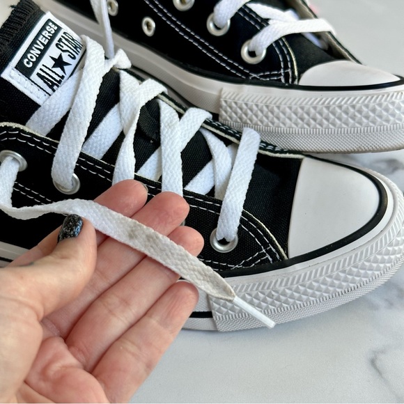 Converse Low Top Sneakers - Black & White - Picture 3 of 11